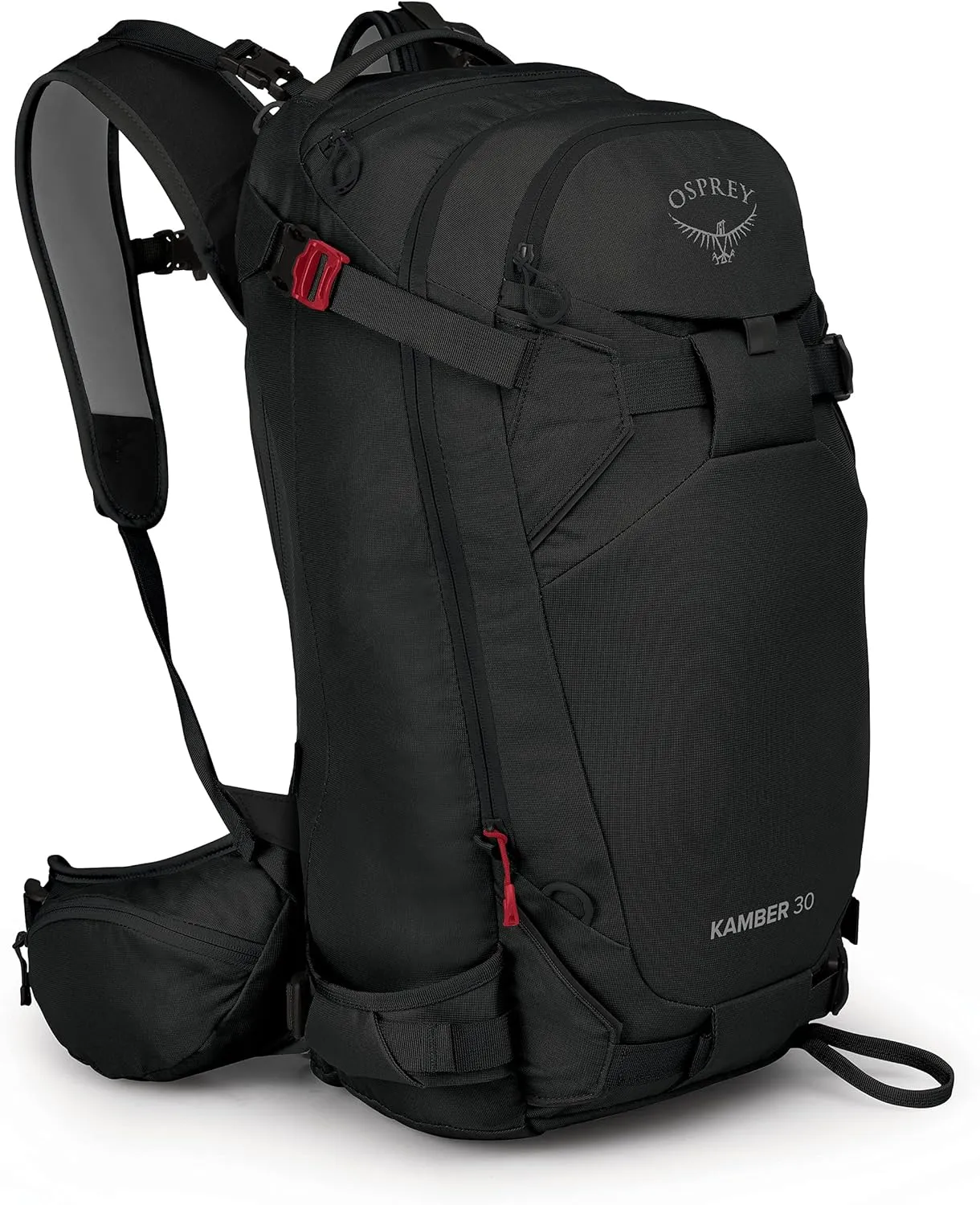 Osprey Kamber 30L Men's Backcountry Ski and Snowboard Backpack, Black