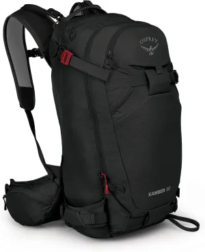 Osprey Kamber 30L Men's Backcountry Ski and Snowboard Backpack, Black