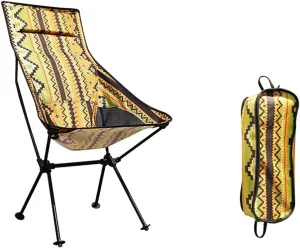 Outdoor Chair Folding Camping Chair Outdoor Folding Chair Camping Fishing Aluminum Seat Stool Beach Chair for Sunbathing Barbeques Hiking Camping Chair Foldable Chair