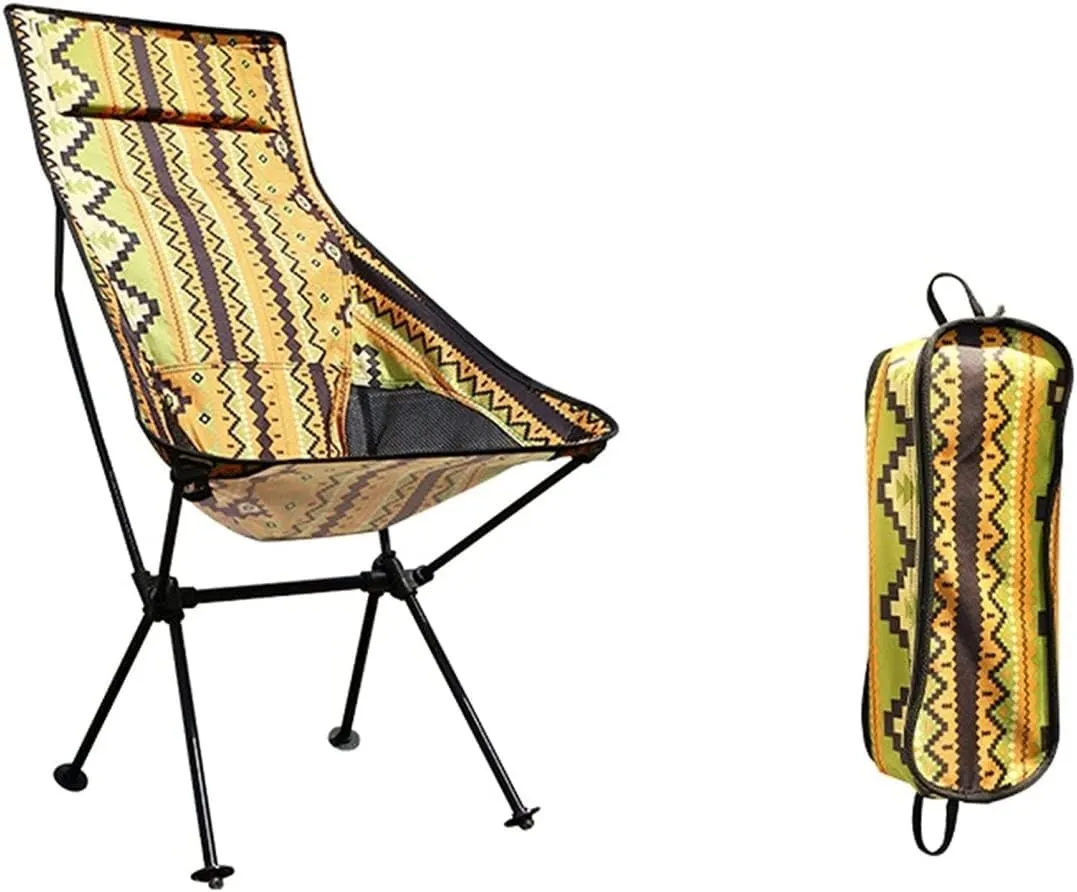 Outdoor Chair Folding Camping Chair Outdoor Folding Chair Camping Fishing Aluminum Seat Stool Beach Chair for Sunbathing Barbeques Hiking Camping Chair Foldable Chair