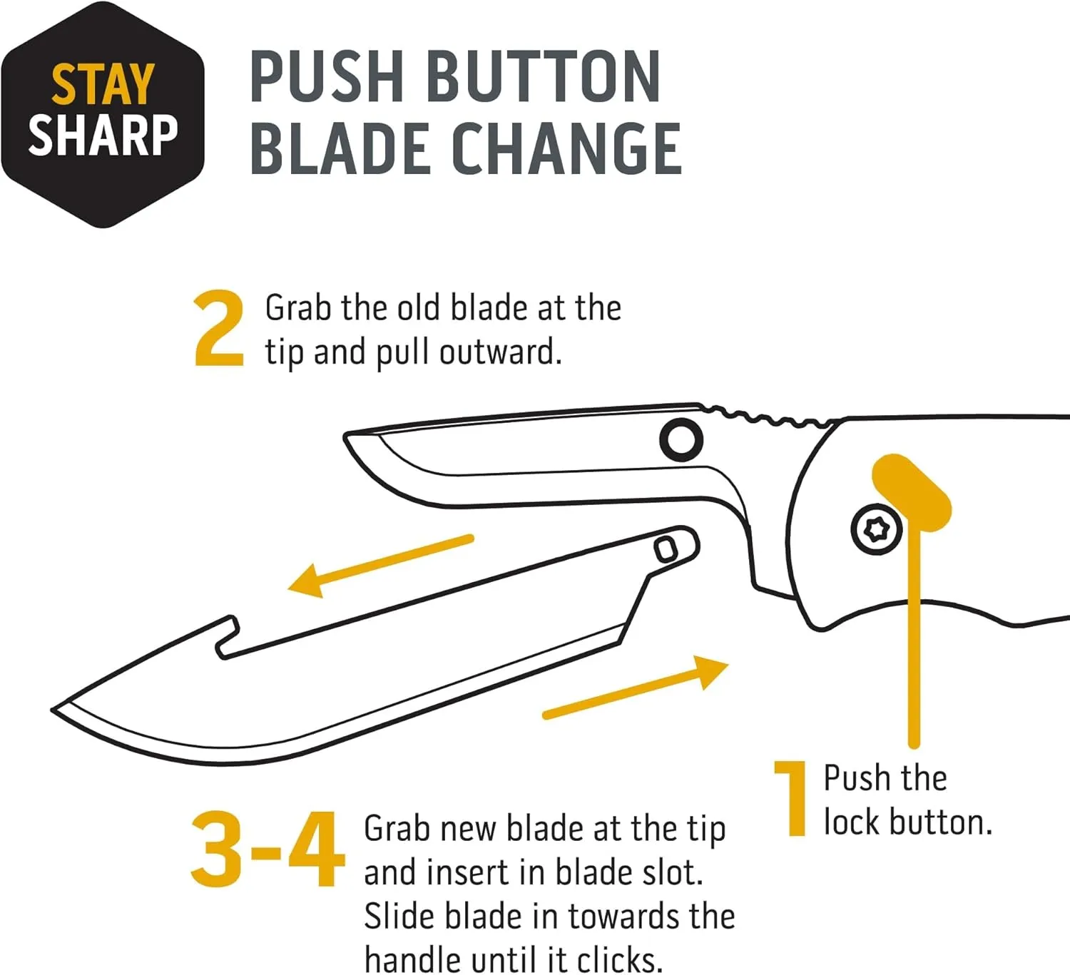 OUTDOOR EDGE RAZOR VX2 | Replaceable Blade EDC Folding Pocket Knife | 3" Stainless Blade, Black G10 Handle, Reversible Pocket Clip | Outdoor, Camping, Survival, Utility