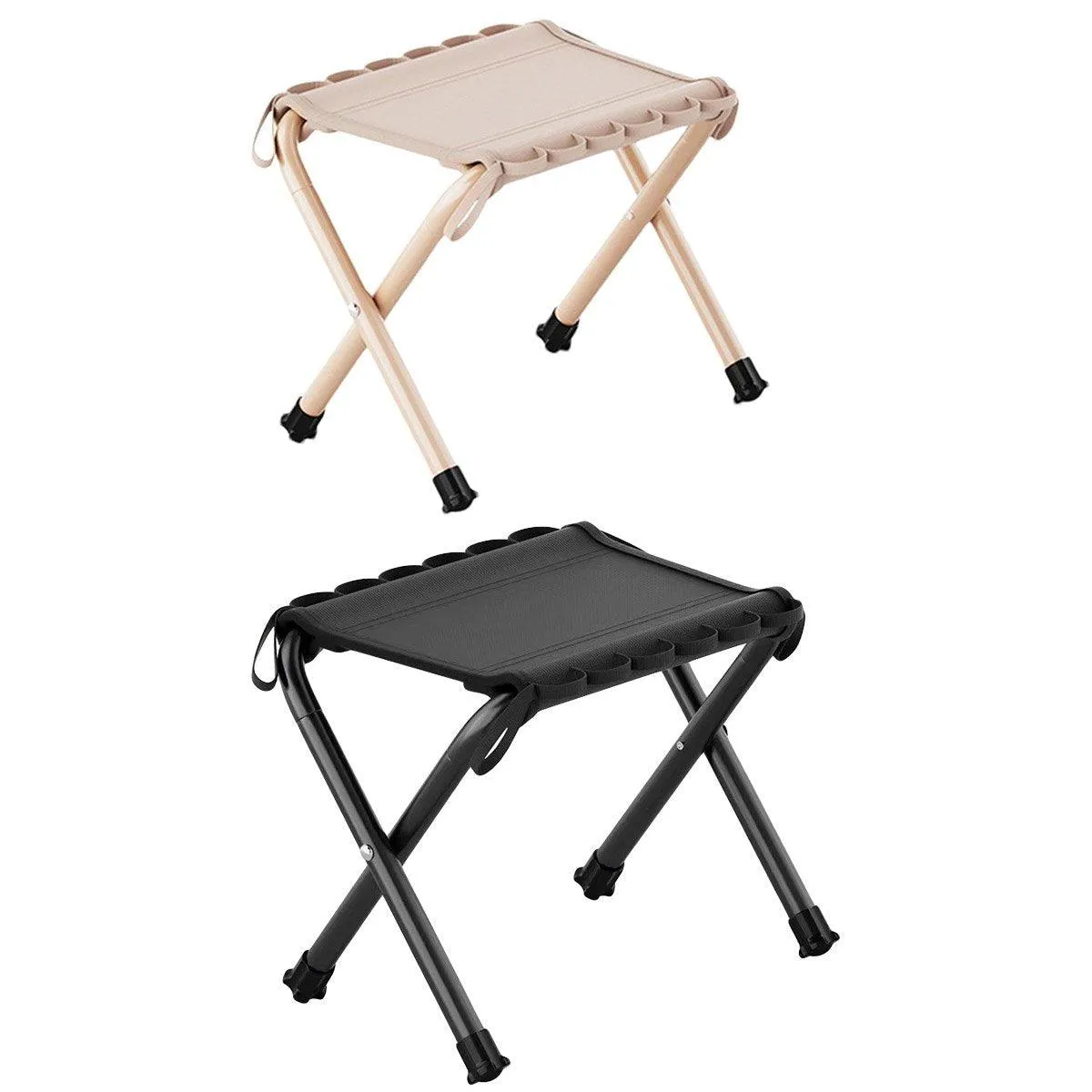Outdoor Foldable Bench Stool Portable Camping Chair for Hiking Picnic Travel