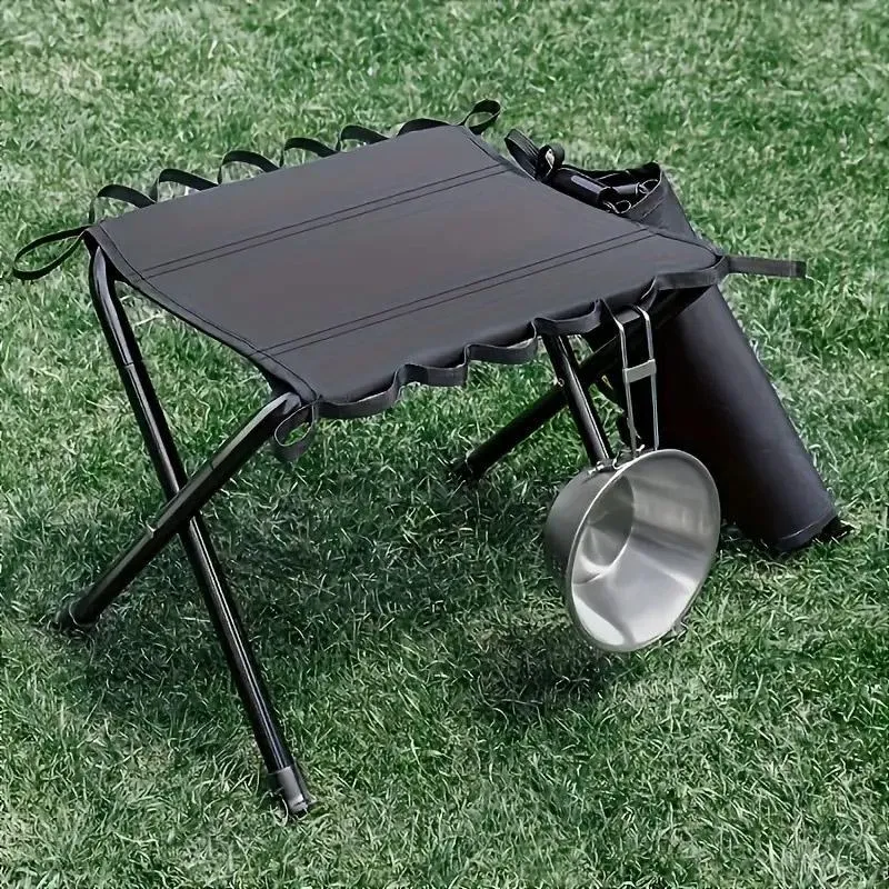 Outdoor Foldable Bench Stool Portable Camping Chair for Hiking Picnic Travel