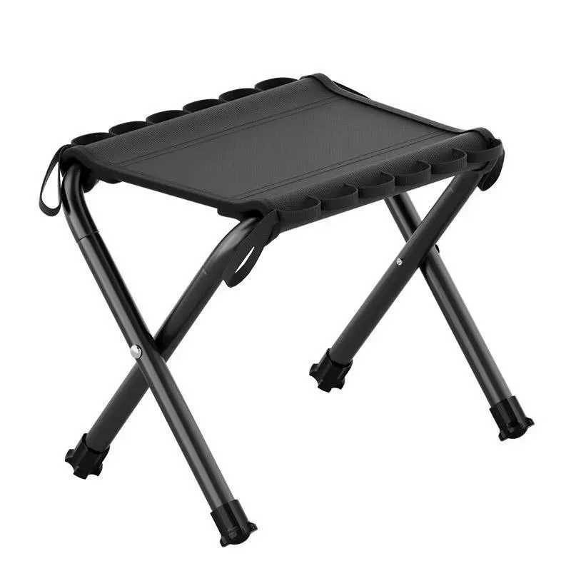 Outdoor Foldable Bench Stool Portable Camping Chair for Hiking Picnic Travel