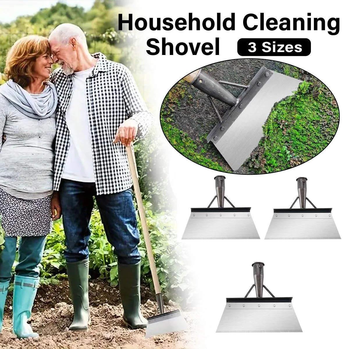 Outdoor Garden Cleaning Shovel Farm Agriculture Planting Shovel Weeding Tool