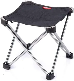 Outdoor Portable Folding Stool Aluminum Alloy Bracket Comfortable and Stable Camping Fishing Stool Simple Folding Stool Stool