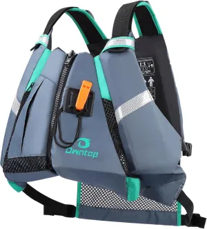 Owntop Adult Swim Vest - Adjustable Safety Strap & Premium Buoyancy for Paddle Sports, Kayaking, Canoeing, Boating