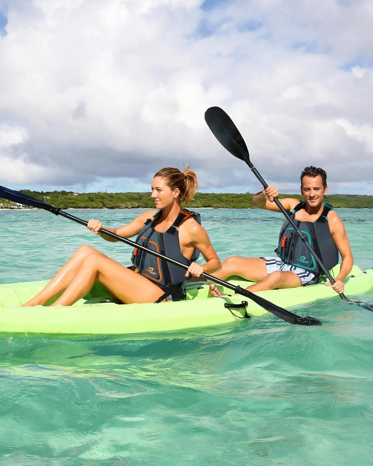 Owntop Adult Swim Vest | Excellent Buoyancy | High Mesh Back | Float Jacket for Kayaking, Boating, Fishing, Paddle Sports