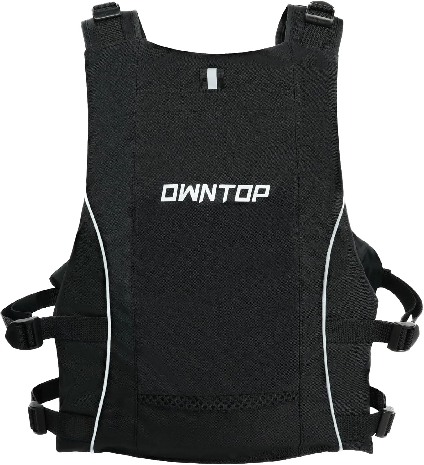 Owntop Swim Jacket Adult Youth | Hydration Pack | Dual Mesh Pockets | Attached Whistle | Ultra-Thin for Freer Movement | Kayak, Boating, Fishing, All Watersports
