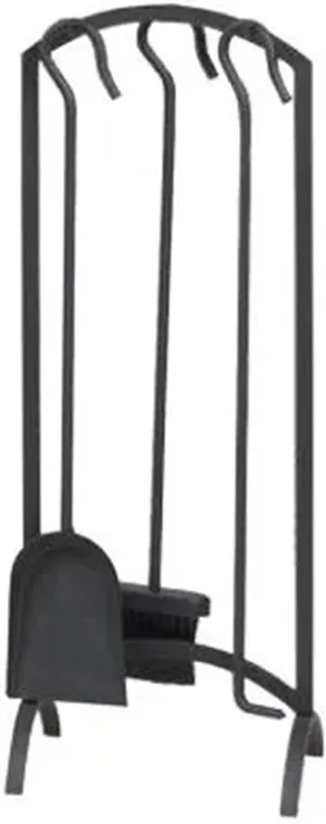 Panacea Products Corp 15959 4-piece Arch Top Black Fireplace Tool Set