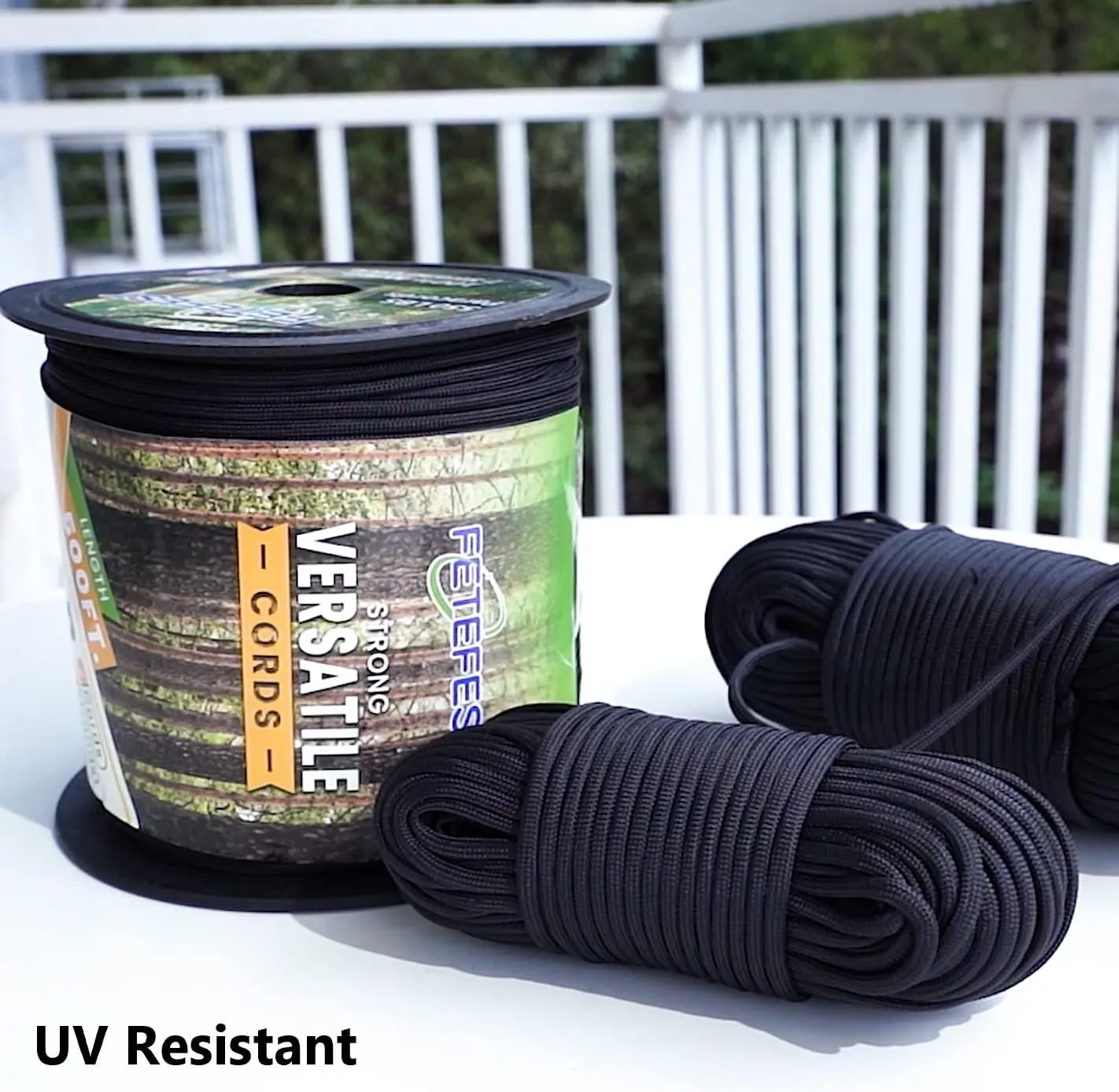 Paracord 550 Army Green, Bulk Paracord Mil-Spec 500FT, 100% Nylon Rope in Survival Gear and Equipment, Heavy Duty Rope for Bracelet, Leashes, Lanyards and Camping (Army Green, 500FT. Wound ON Spool)