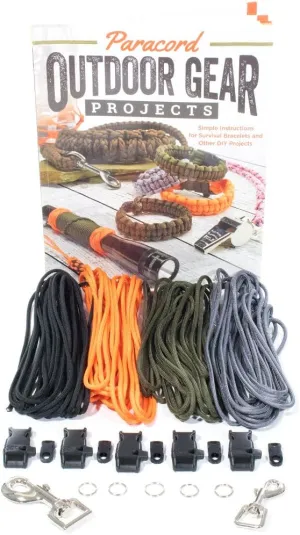 Paracord Outdoor Gear DIY Craft Book and Crafting Essentials Kit (Book and Crafting Essentials Kit)
