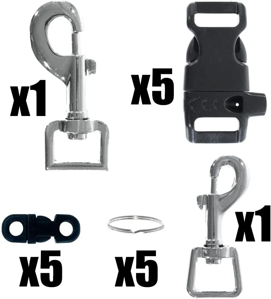Paracord Outdoor Gear DIY Craft Book and Crafting Kit - Create Simple Projects for The Outdoors - Survival Bracelet, Knots, Handle Wraps, and More