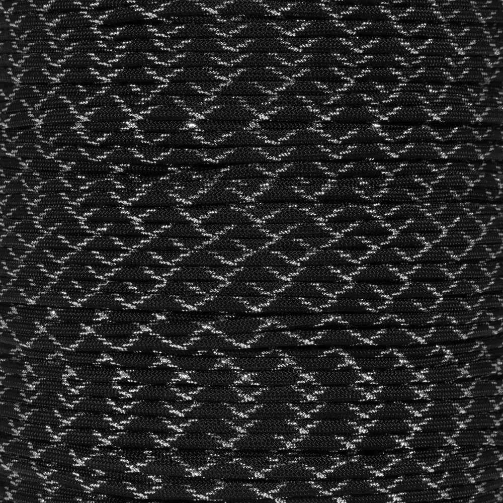 Paracord Planet Metallic 550 Paracord with Sparkle Tracers - Lengths of 10', 25', 50', and 100' - Available in Red, Gold, Green, Blue, and Silver - Add Some Shine to Your Next Paracord Project