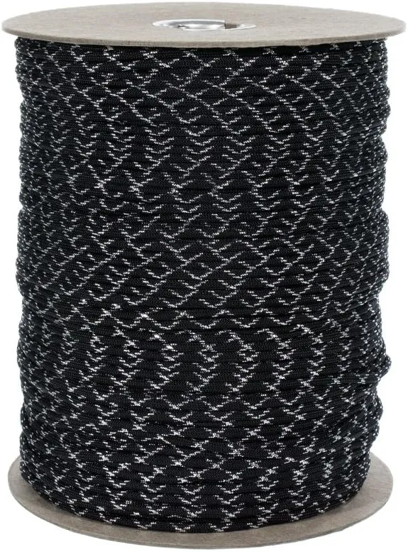 Paracord Planet Metallic 550 Paracord with Sparkle Tracers - Lengths of 10', 25', 50', and 100' - Available in Red, Gold, Green, Blue, and Silver - Add Some Shine to Your Next Paracord Project