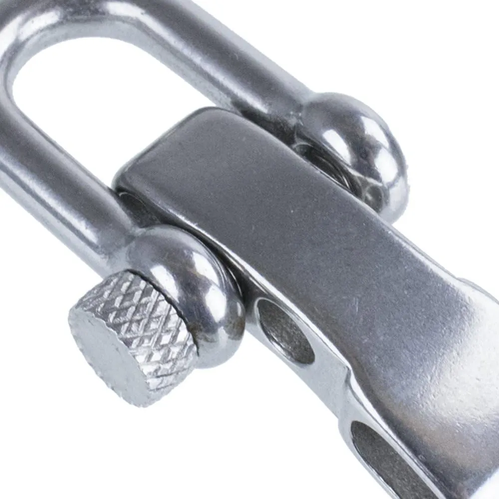 Paracord Planet Stainless Steel & Alloy Shackles - B, D, O, U-Shackles for Paracord Survival Bracelets (Pack & Single Sizes)