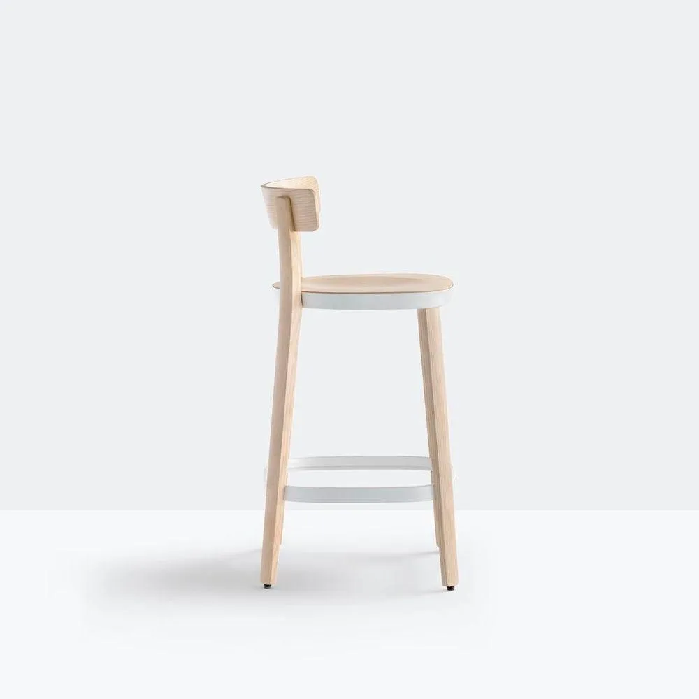 Pedrali Folk 2936 stool with seat H.65 cm.