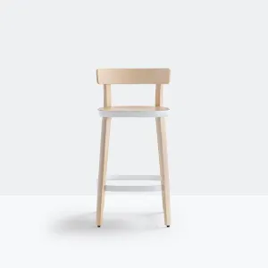 Pedrali Folk 2936 stool with seat H.65 cm.