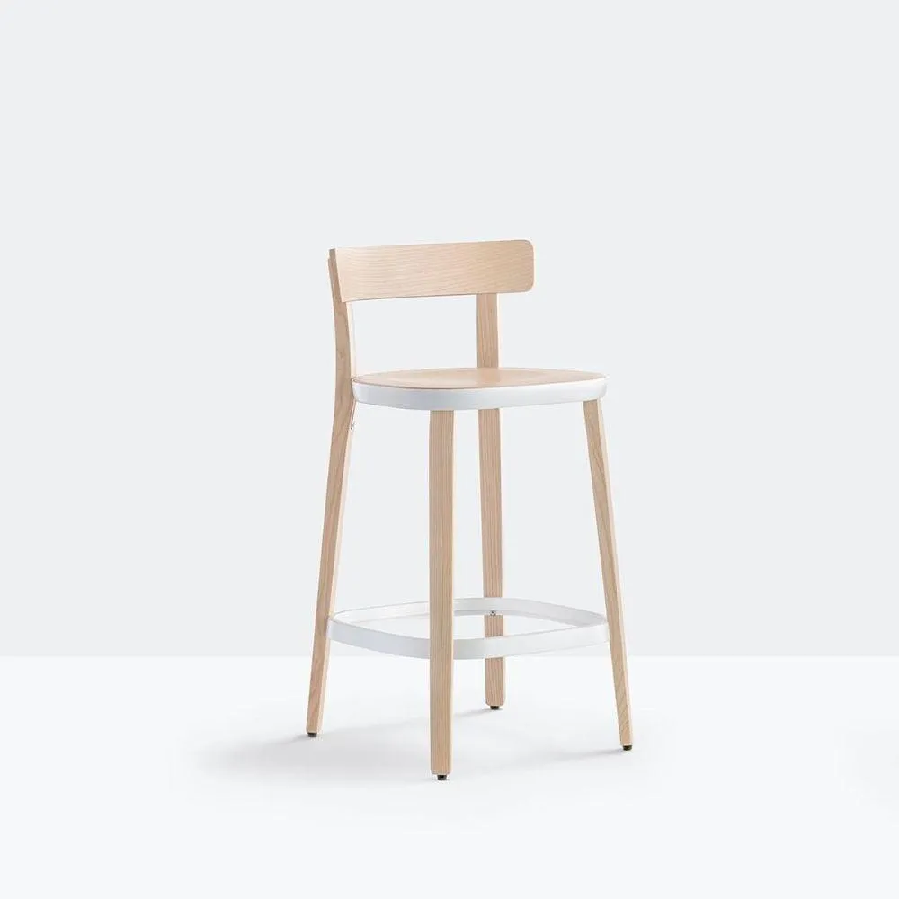Pedrali Folk 2936 stool with seat H.65 cm.