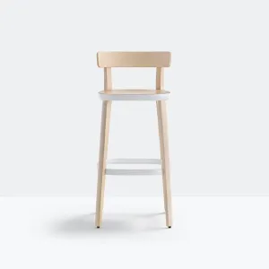Pedrali Folk 2937 stool with seat H.75 cm.