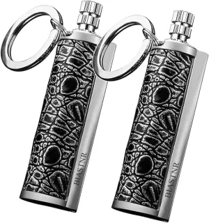 Permanent Match Matchstick Fire Starter - 2 Pack, Keychain Flint Metal Immortal Lighter, Kerosene Refillable Flint Lighter for Camping Hiking