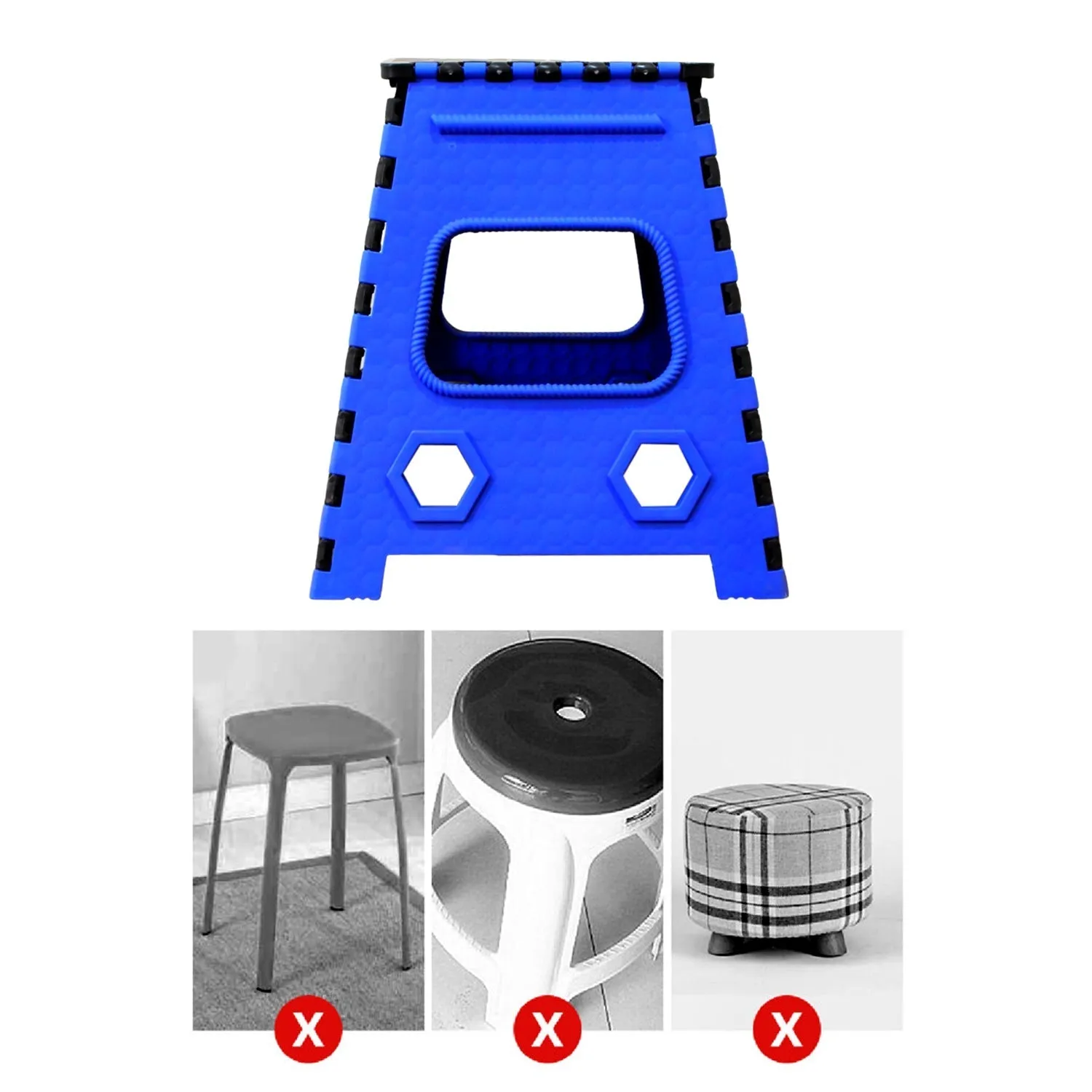 Plastic pick and move strong step stool table 18 INCH