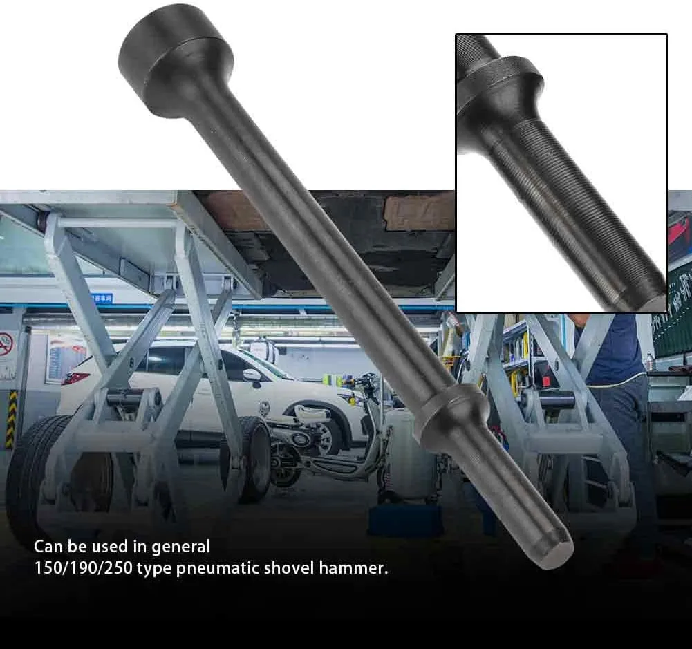 Pneumatic Air Hammer Bit,Air Hammer Drill for 150/190 / 250 type Extended Length Impact Tool Smoothing Pneumatic Drifts Air Hammer Bit Set for Automotive Industry (178mm)