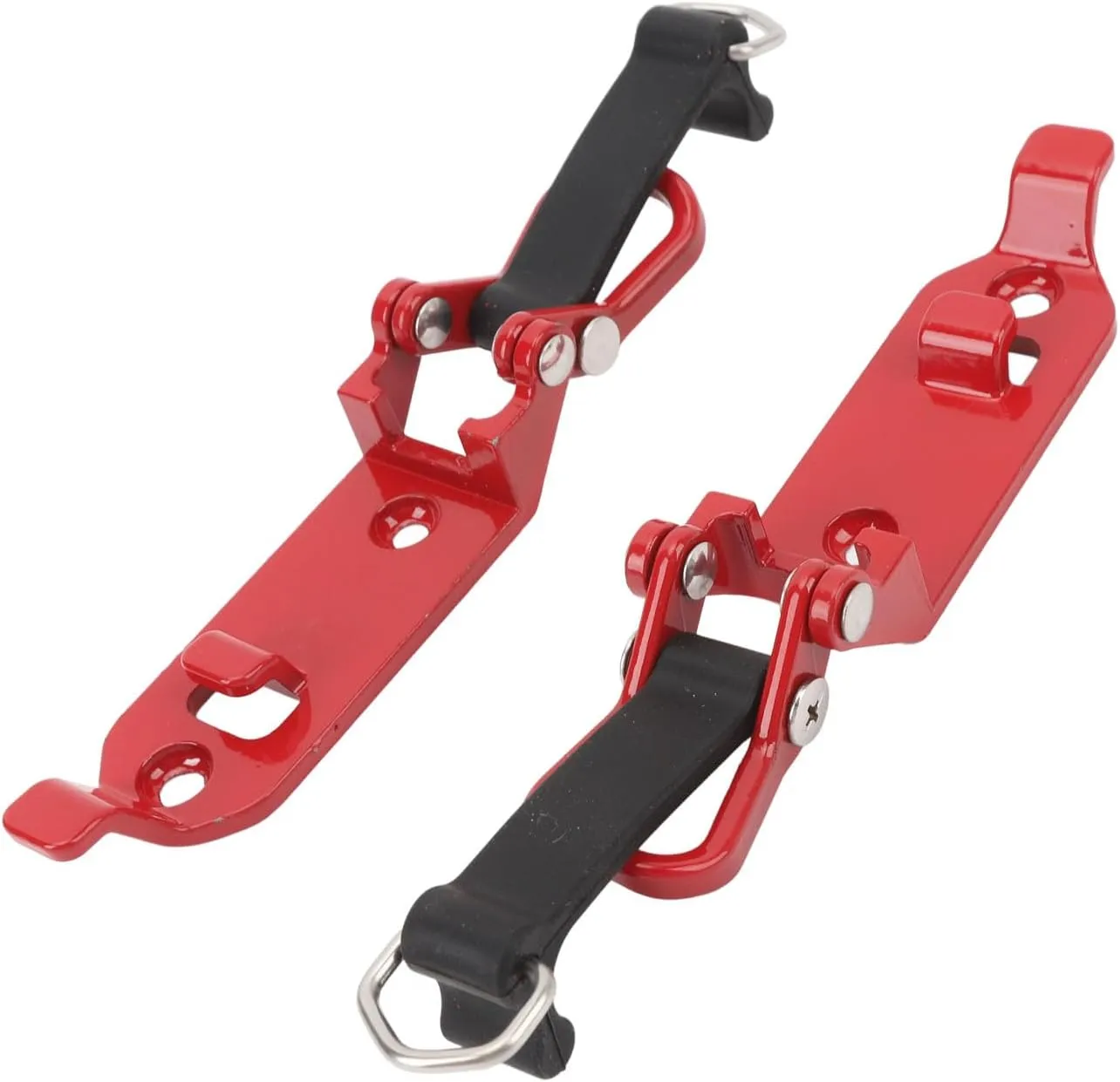 Pomya Roof Rack Shovel Mount, Space Saving Rubber Buckle 2 Pcs Roof Rack Shovel Clamp for Garage (Red)