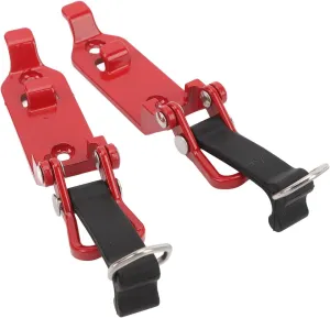 Pomya Roof Rack Shovel Mount, Space Saving Rubber Buckle 2 Pcs Roof Rack Shovel Clamp for Garage (Red)