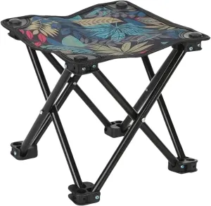 Portable Camping Chairs, Folding Camping Stool, Ultra Light Portable Chair, Outdoor Equipment, Iron Frame for Fishing,