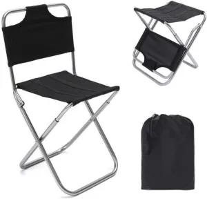 Portable Camping Stool Lightweight Foldable Camp Outdoor Travel Picnic Hiking Portable Folding Outdoor Camping Stool for Camping, Travel, Hiking, and More
