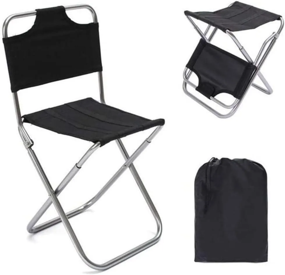 Portable Camping Stool Lightweight Foldable Camp Outdoor Travel Picnic Hiking Portable Folding Outdoor Camping Stool for Camping, Travel, Hiking, and More