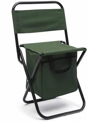 Portable Folding Camping Chair, Light Back Stool, Compact Folding seat, Outdoor Back Stool with Folding Backpack, Suitable for Camping, Hunting, Fishing, Hiking, Outing, Beach Camping