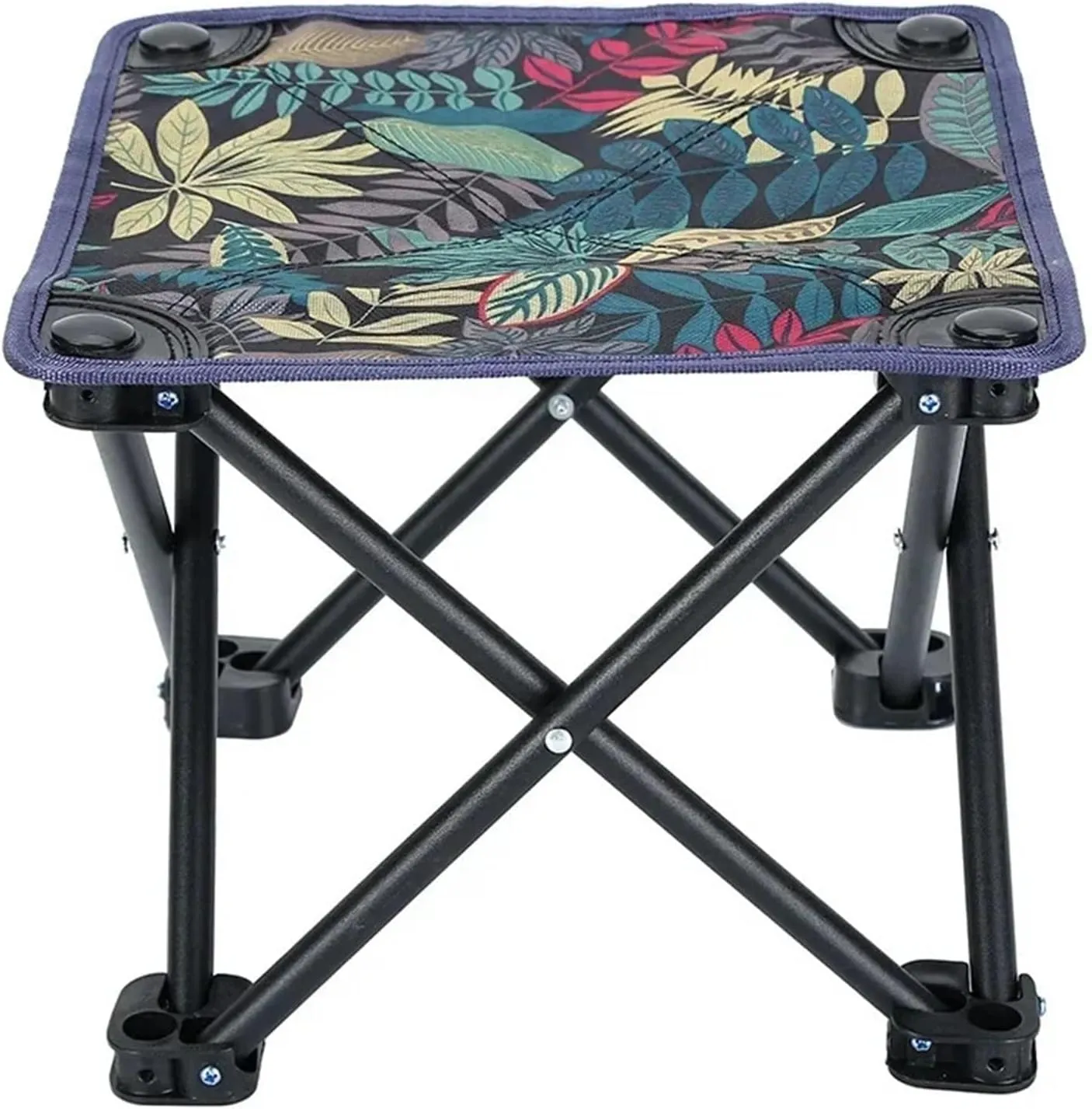Portable Folding Camping Chair Outdoor Leisure Travel Fishing Picnic Small Flat Bench Foldable Stool for Camping Hiking(Blue)