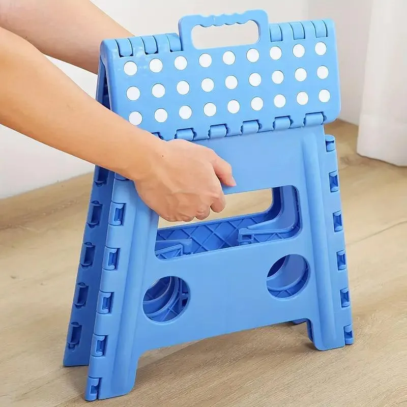 Portable Folding Plastic Stool Lightweight Collapsible Chair for Outdoor Travel