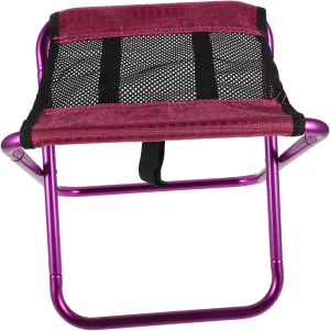 Portable Folding Stool for Camping Hiking Fishing Lightweight Compact Design with Durable Oxford and Frame for Outdoor Use