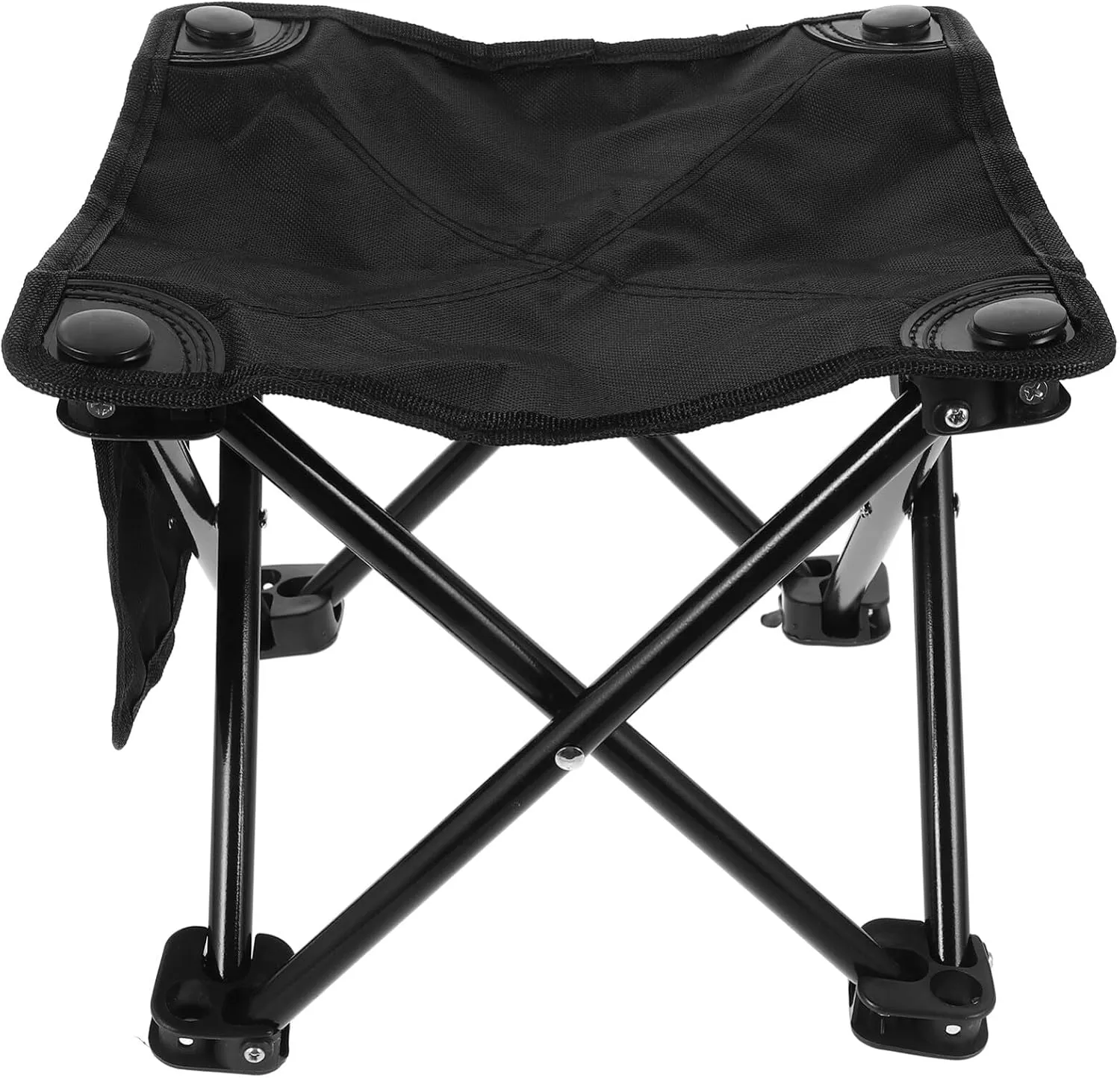 Portable Folding Stool Lightweight Collapsible Camping Chair for Outdoor Fishing Hiking Durable Ergonomic Design Compact Space-Saving No Assembly Required Upgraded Version Side