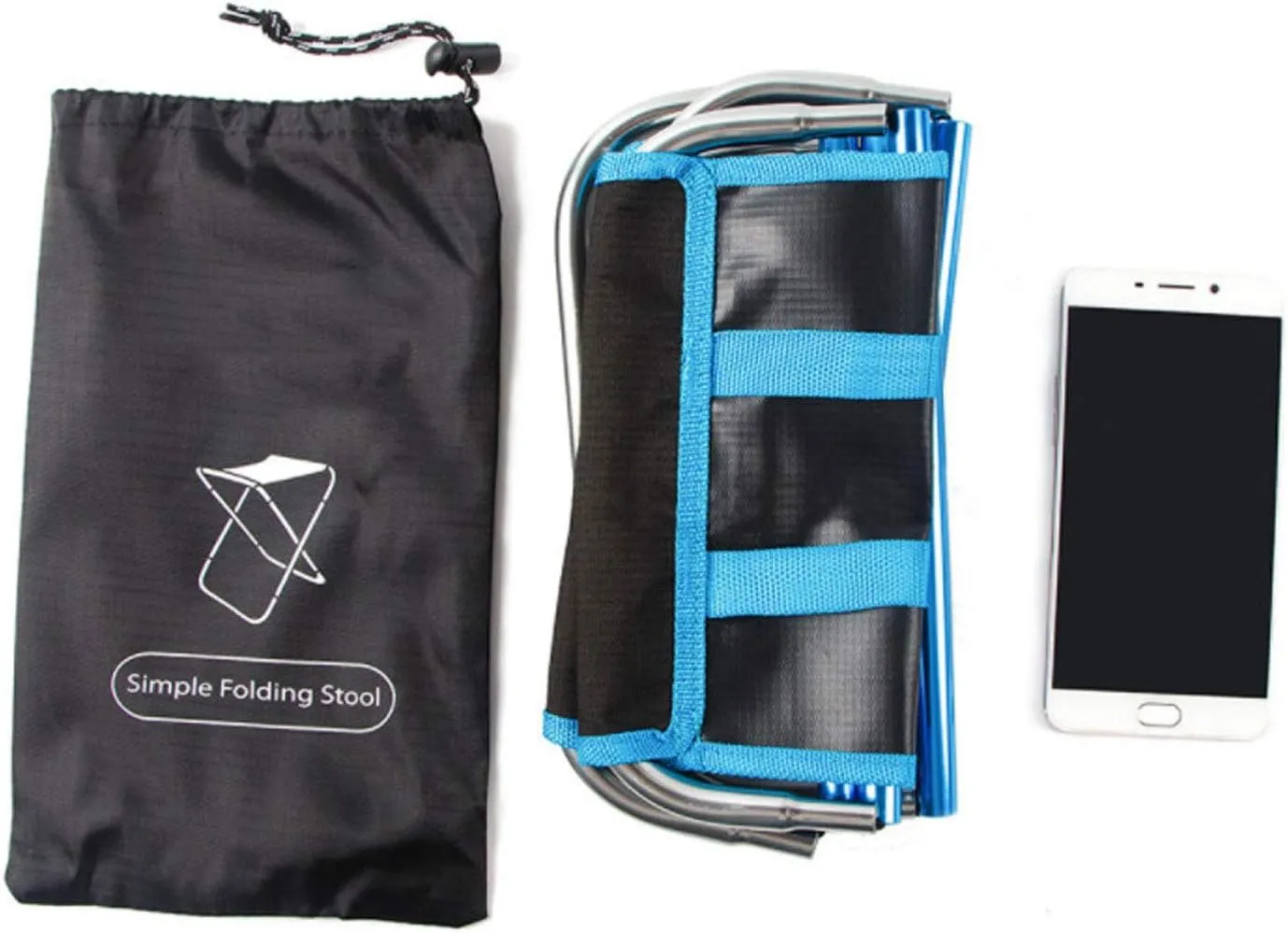 Portable Folding Stool Outdoor Foldable Lightweight Aluminum Stools for Fishing Picnic Camping BBQ Travel,3