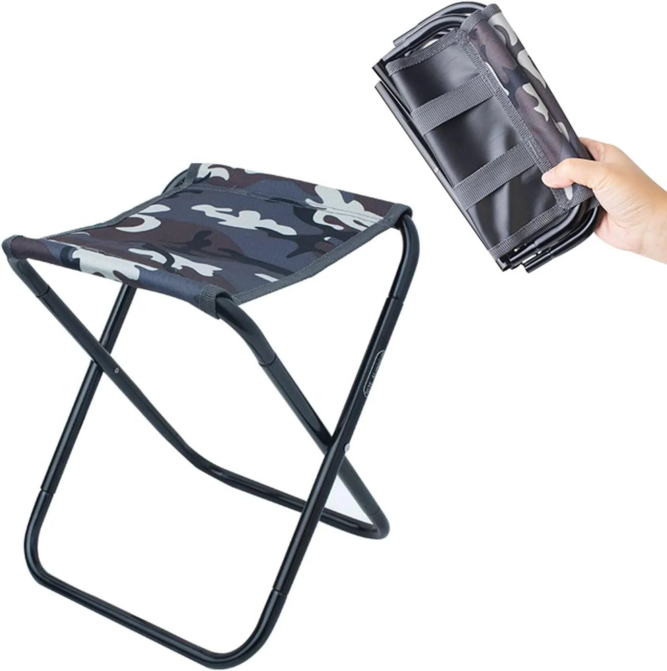Portable Folding Stool Outdoor Foldable Lightweight Aluminum Stools for Fishing Picnic Camping BBQ Travel,4