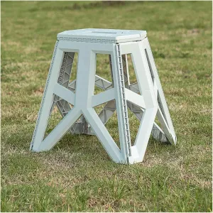 Portable Outdoor Folding Stool Camping Fishing Chair High Load-Bearing Reinforced Triangle Stool(E)
