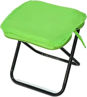 Portable Stool Handbag Type Foldable Small Stool Creative Pocket Storable Fishing Stool Out Picnic Carry On Camping Chair Folding Stool(Green)