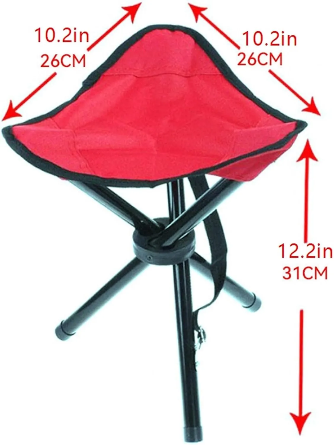 Portable Stool Outdoor Folding Triangle Stool Portable Storable Ultra Lightweight Fishing Chair Small Mazar Picnic Stools Folding Stool(Blue)