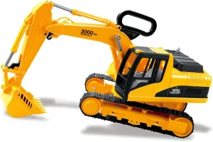 PowerTRC Oversized Excavator Toys for Boys 3-5 Year Old, Large Kids Digger Toys for Boys, Sand Box Toy Excavator Construction Toddler Toy