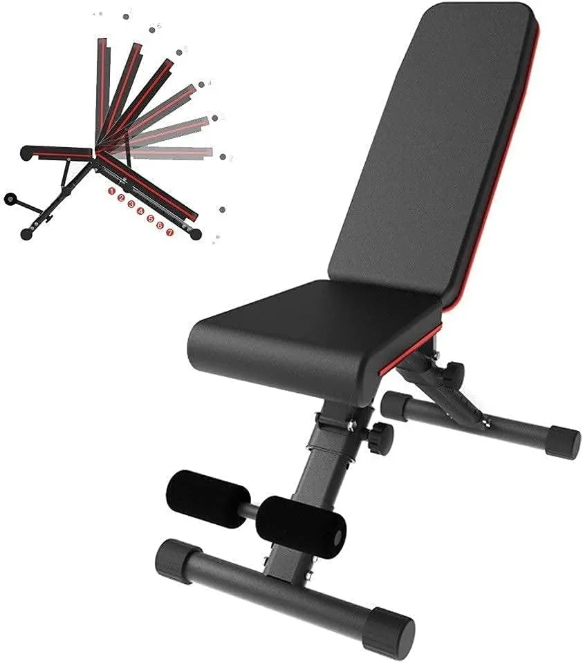 Professional Bench Press Gym Weight Bench Press Adjustable Benches Fitness Chair Functional Dumbbell Stool Foldable Weightlifting Bed Home Fitness Equipment