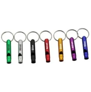PROMOTIONAL ALUMINIUM WHISTLE KEYCHAIN