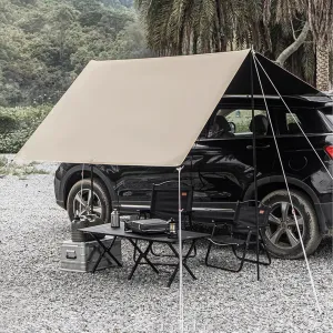 Protects Against Sun and Rain Camping Tarp Shelter,Car Awning Camping,with Suction Cupfor Outdoor Activities Like Camping Picnic, Fishing Travel