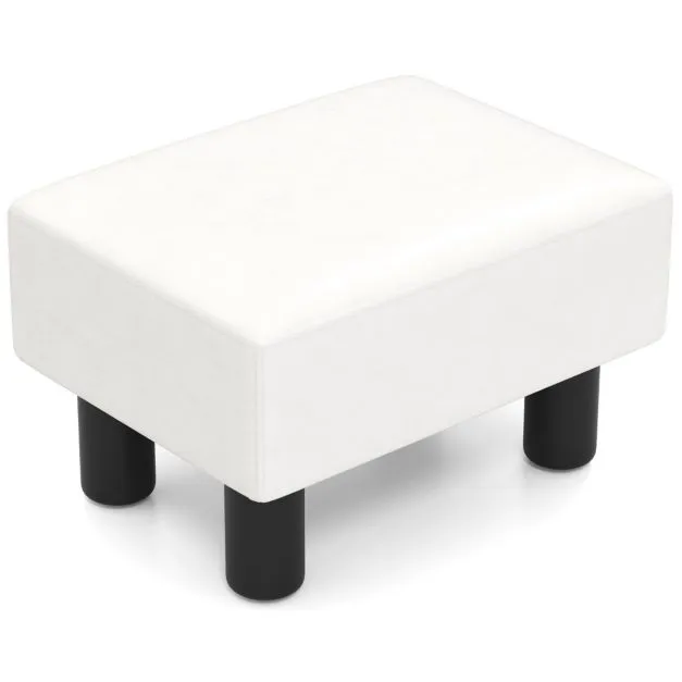 PU Leather Footrest with Storage for Living Room and Bedroom