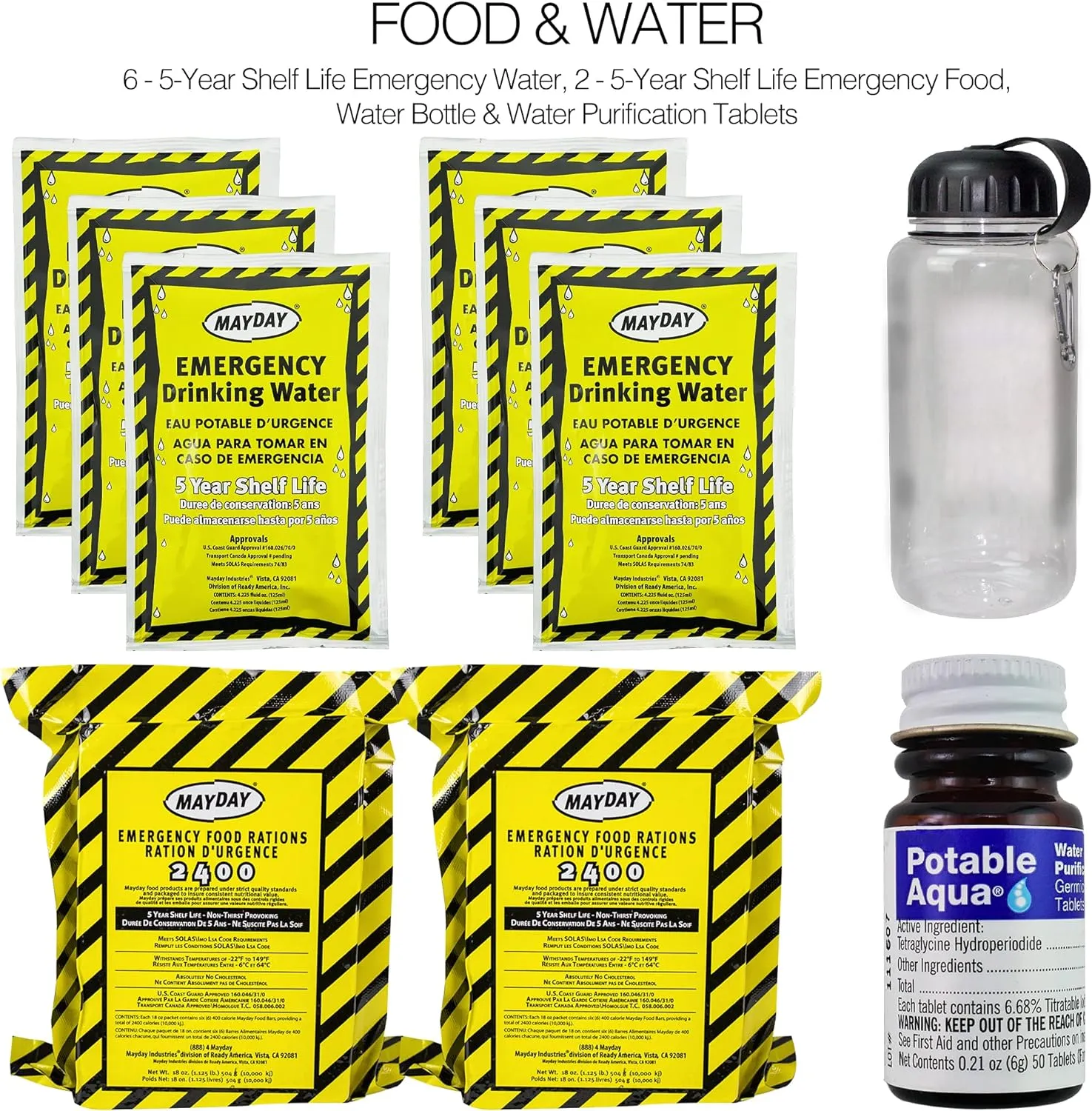 Ready America 72 Hour Deluxe Emergency Kit   Ready America 72 Hour Emergency Kit, 2-Person 3-Day Backpack