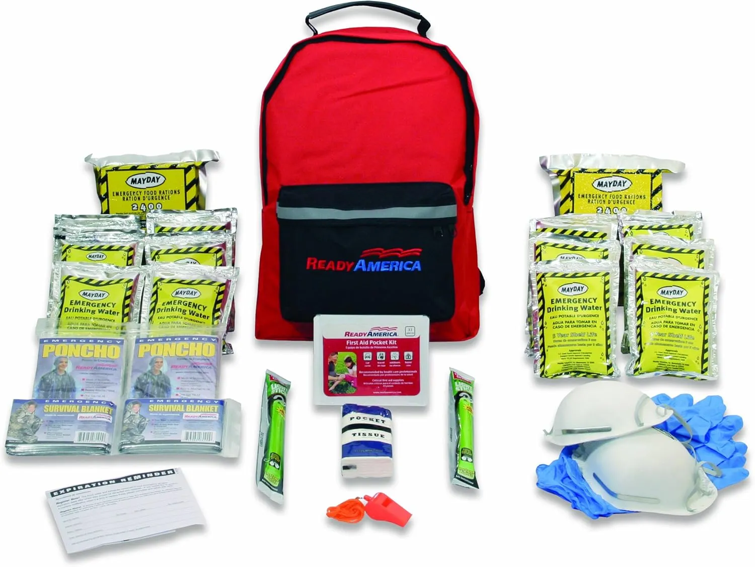 Ready America 72 Hour Deluxe Emergency Kit   Ready America 72 Hour Emergency Kit, 2-Person 3-Day Backpack