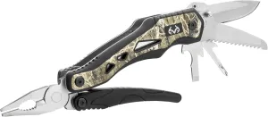 Real Tree Multi Tool 10-in-1 Camo Folding Knife, Full Size Pliers Spring Loaded, 3-Inch Blade, Bottle Opener, Screwdriver, Saw, Wire Cutter, Glass Break, Cut Wood, Rope, Camping, Outdoors - 630049ECE